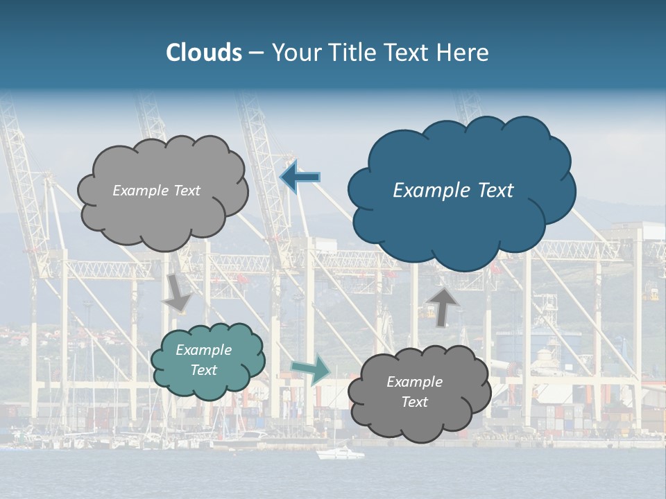 Dock Crane Port PowerPoint Template