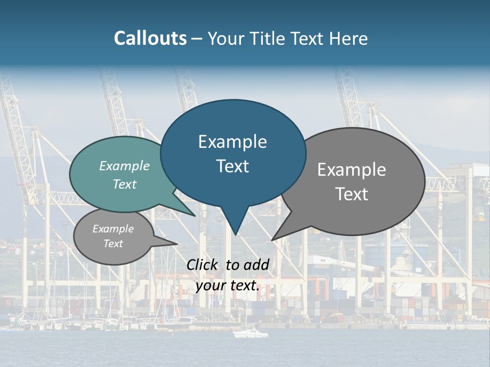 Dock Crane Port PowerPoint Template