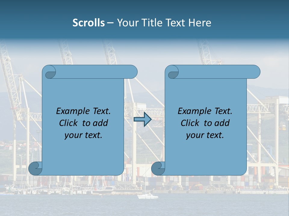 Dock Crane Port PowerPoint Template