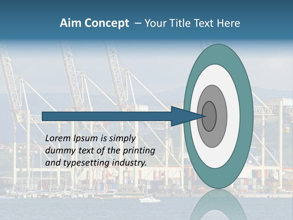 Dock Crane Port PowerPoint Template
