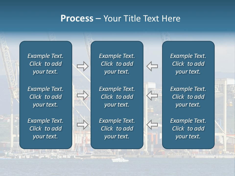 Dock Crane Port PowerPoint Template