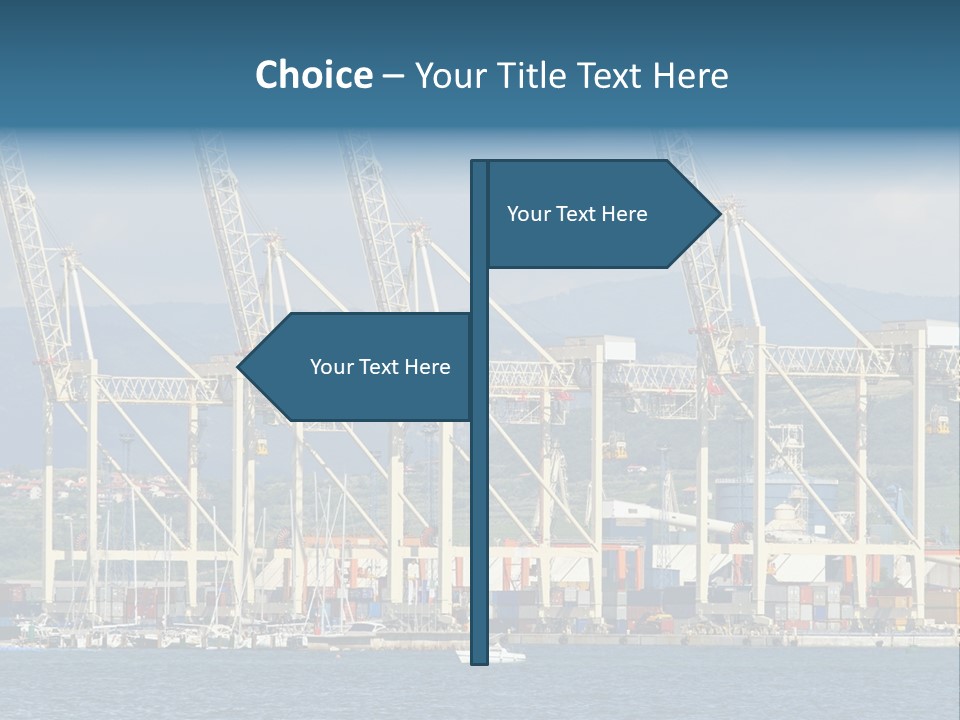 Dock Crane Port PowerPoint Template