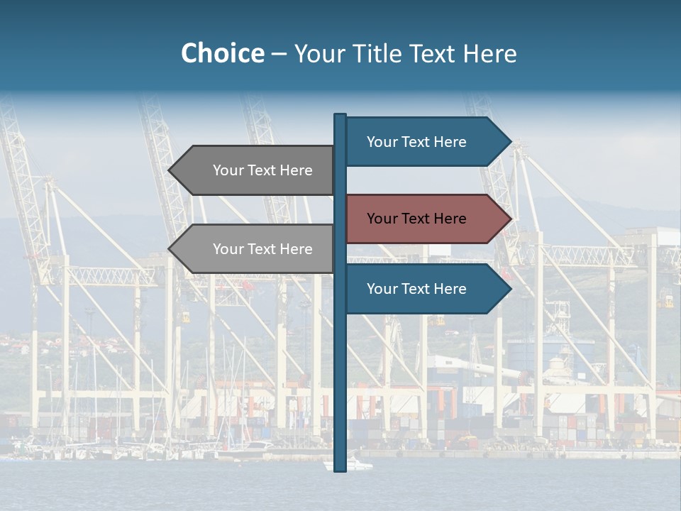 Dock Crane Port PowerPoint Template