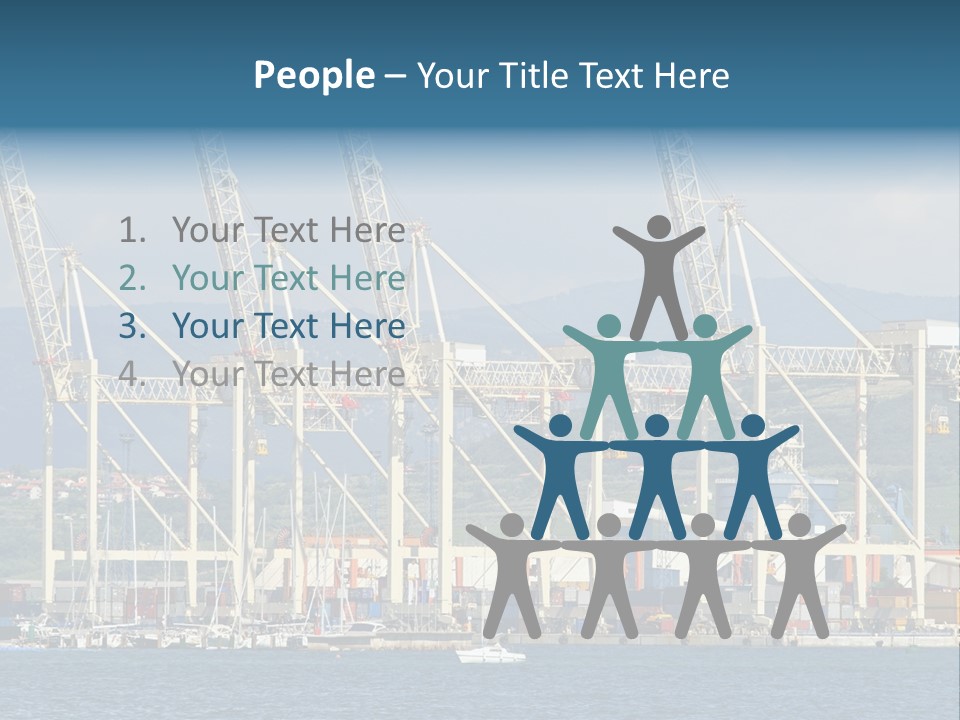 Dock Crane Port PowerPoint Template