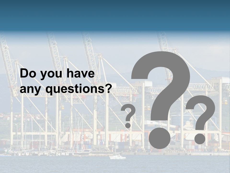 Dock Crane Port PowerPoint Template
