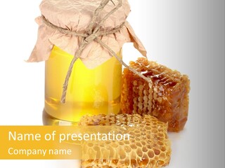 Nutritional Floral Beeswax PowerPoint Template