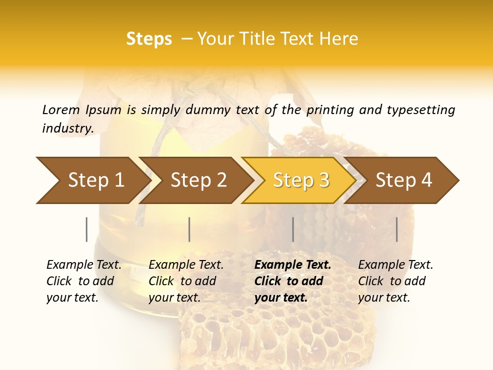 Nutritional Floral Beeswax PowerPoint Template
