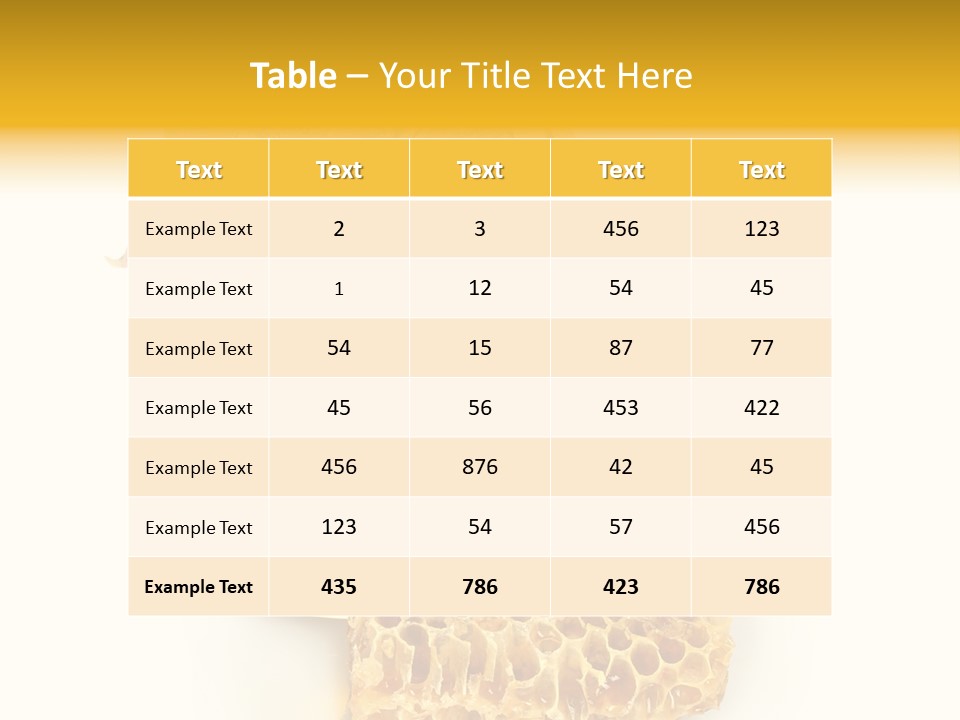 Nutritional Floral Beeswax PowerPoint Template