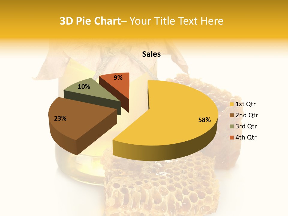 Nutritional Floral Beeswax PowerPoint Template