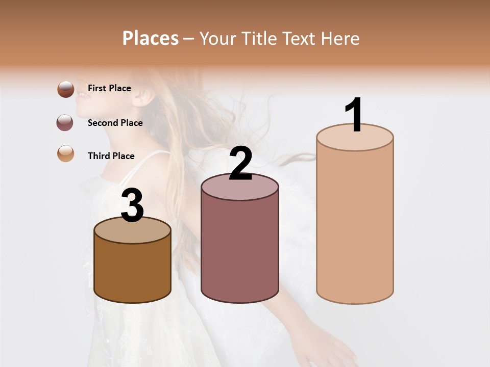 Expression Child Blond PowerPoint Template