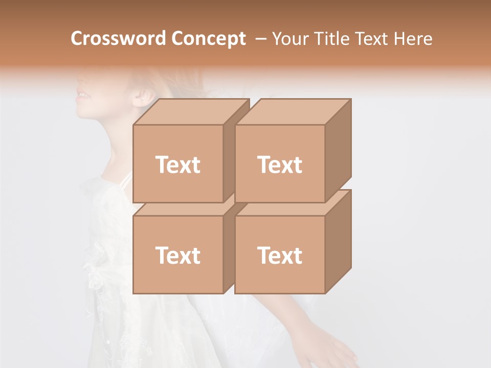Expression Child Blond PowerPoint Template