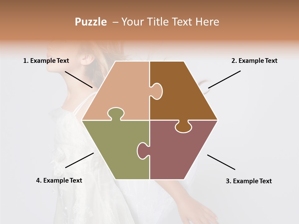 Expression Child Blond PowerPoint Template