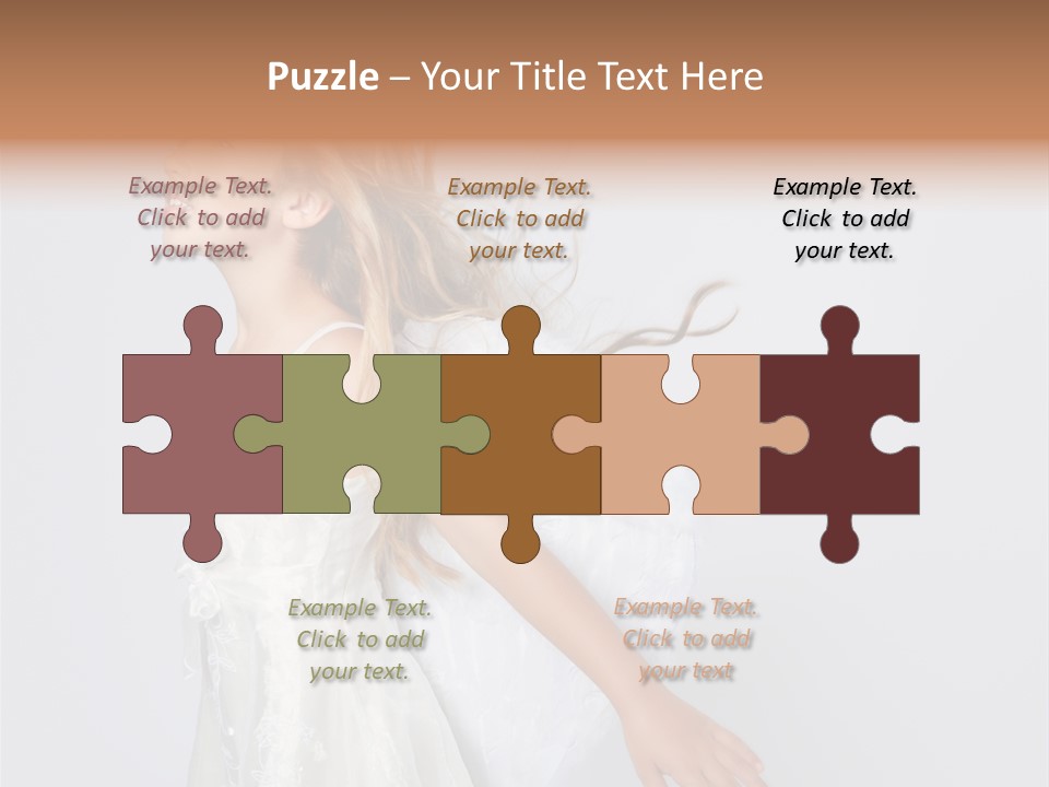 Expression Child Blond PowerPoint Template