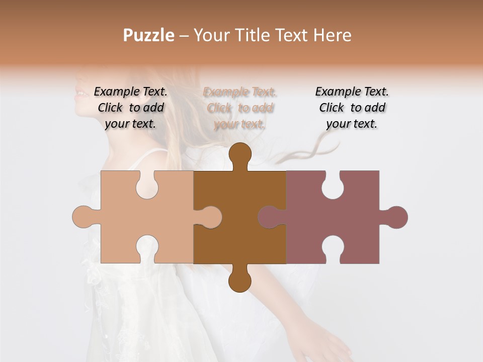 Expression Child Blond PowerPoint Template