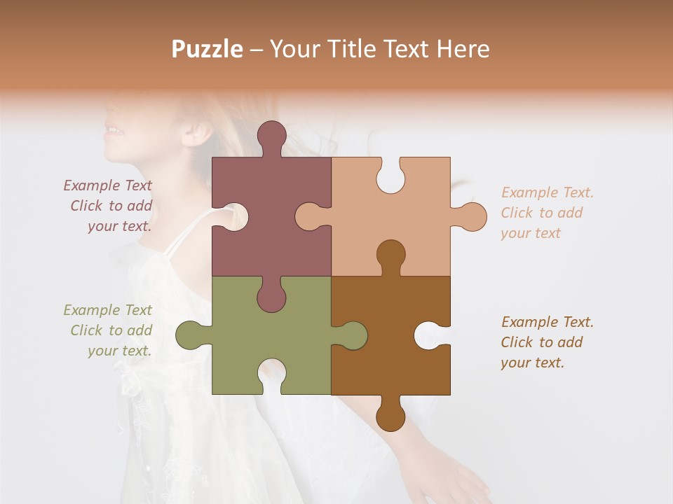 Expression Child Blond PowerPoint Template