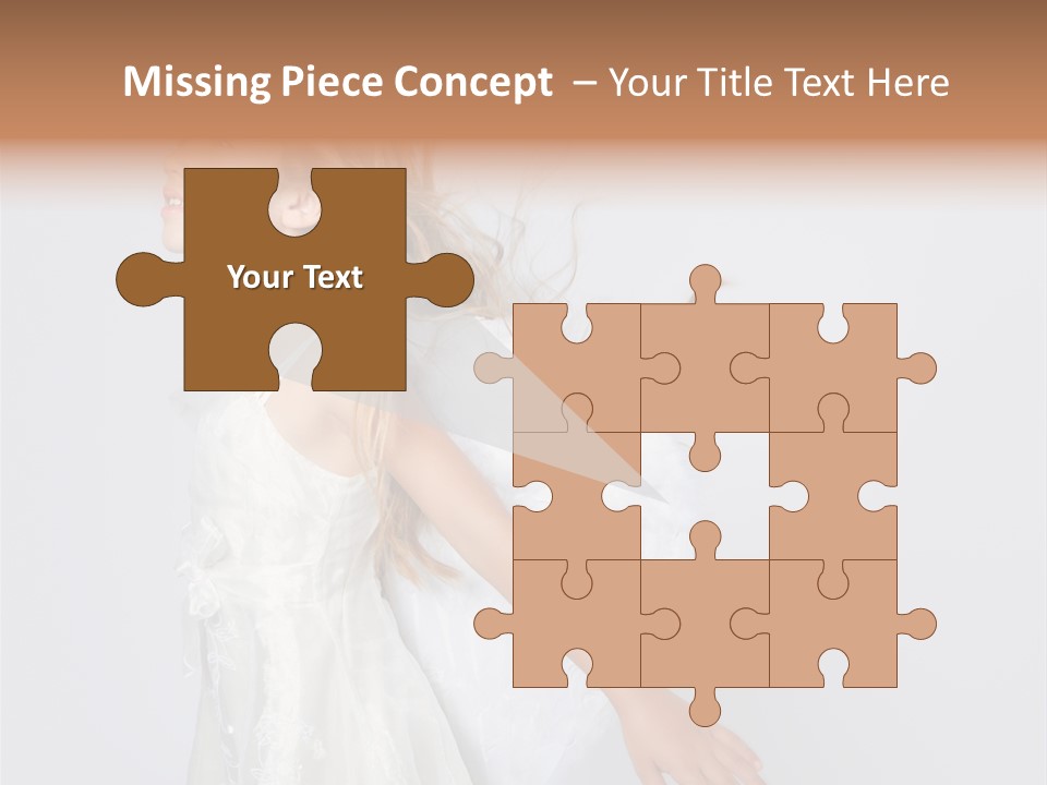 Expression Child Blond PowerPoint Template