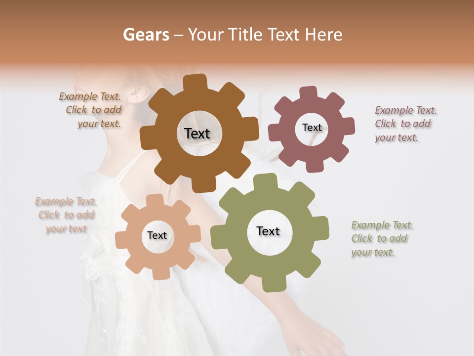 Expression Child Blond PowerPoint Template