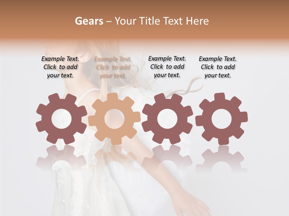 Expression Child Blond PowerPoint Template