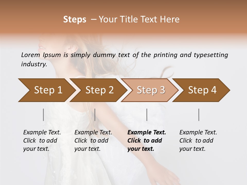 Expression Child Blond PowerPoint Template