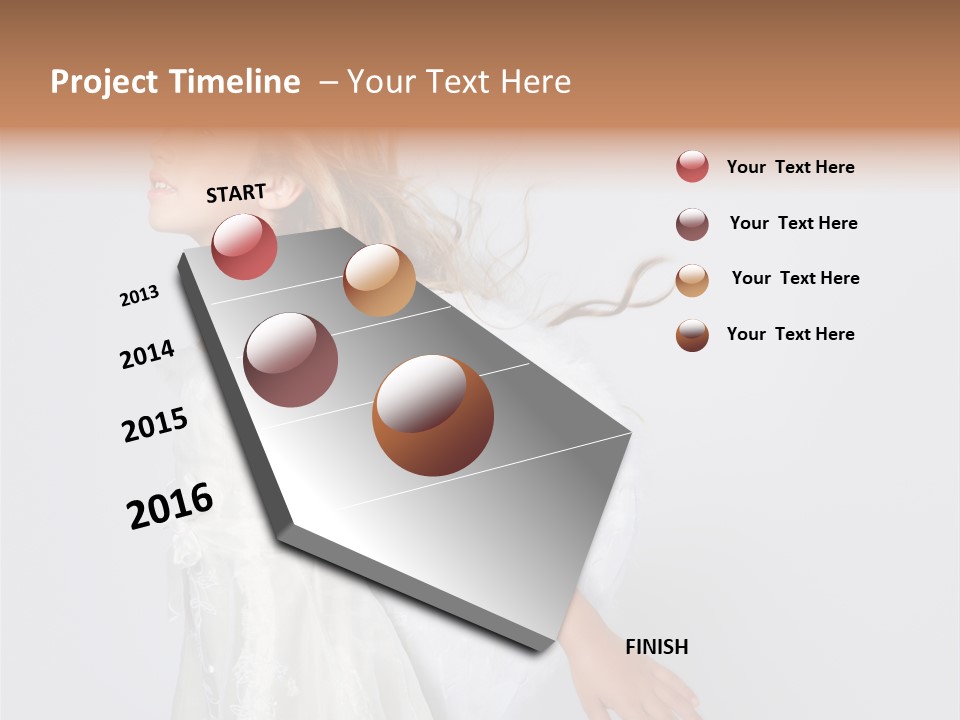 Expression Child Blond PowerPoint Template