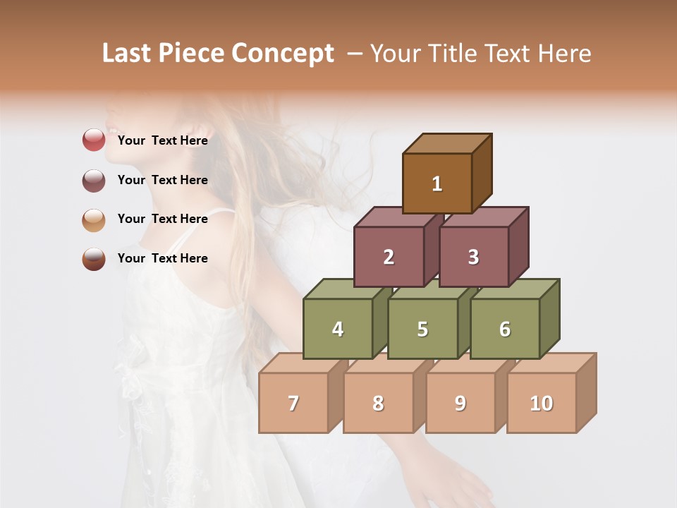 Expression Child Blond PowerPoint Template