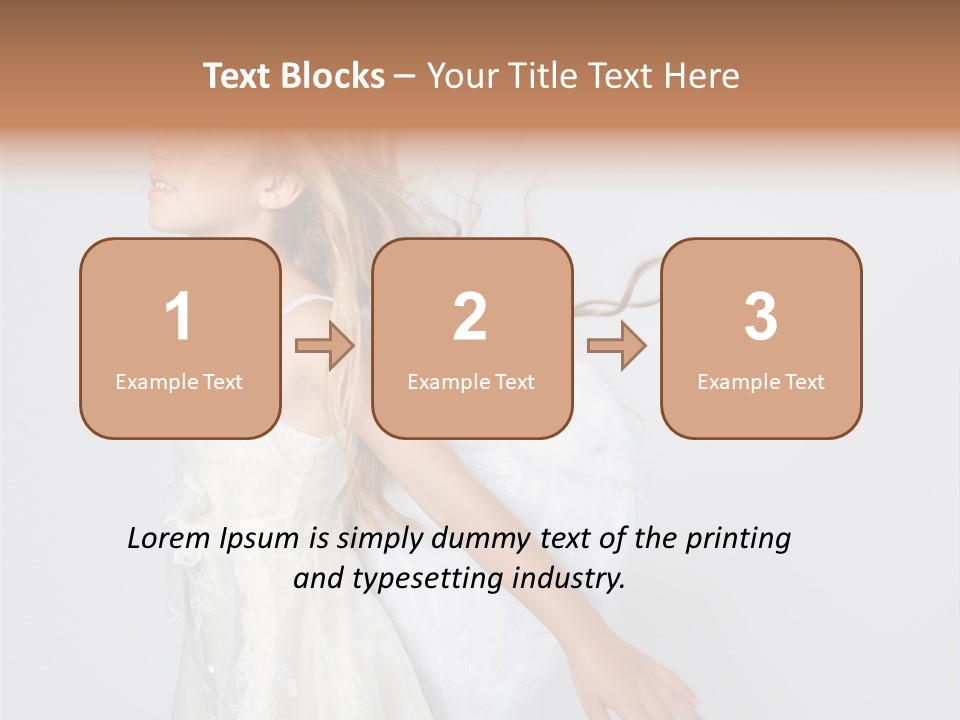 Expression Child Blond PowerPoint Template