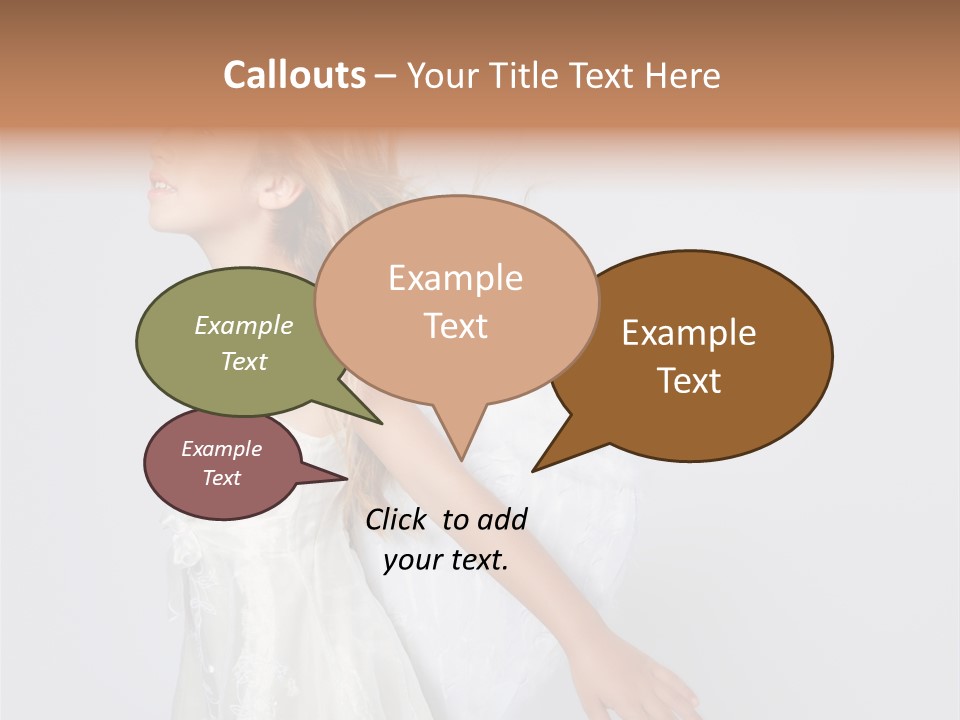 Expression Child Blond PowerPoint Template