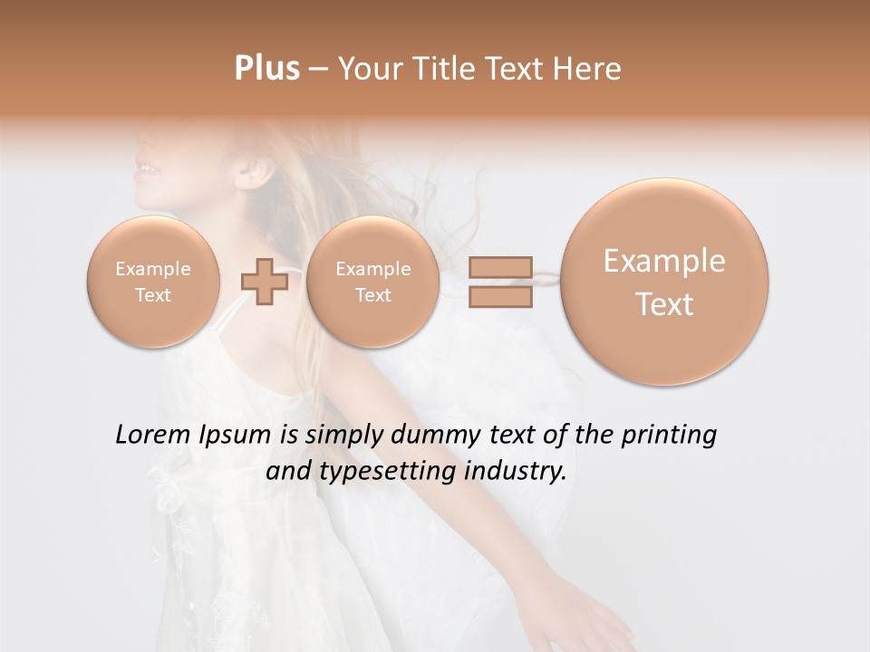 Expression Child Blond PowerPoint Template