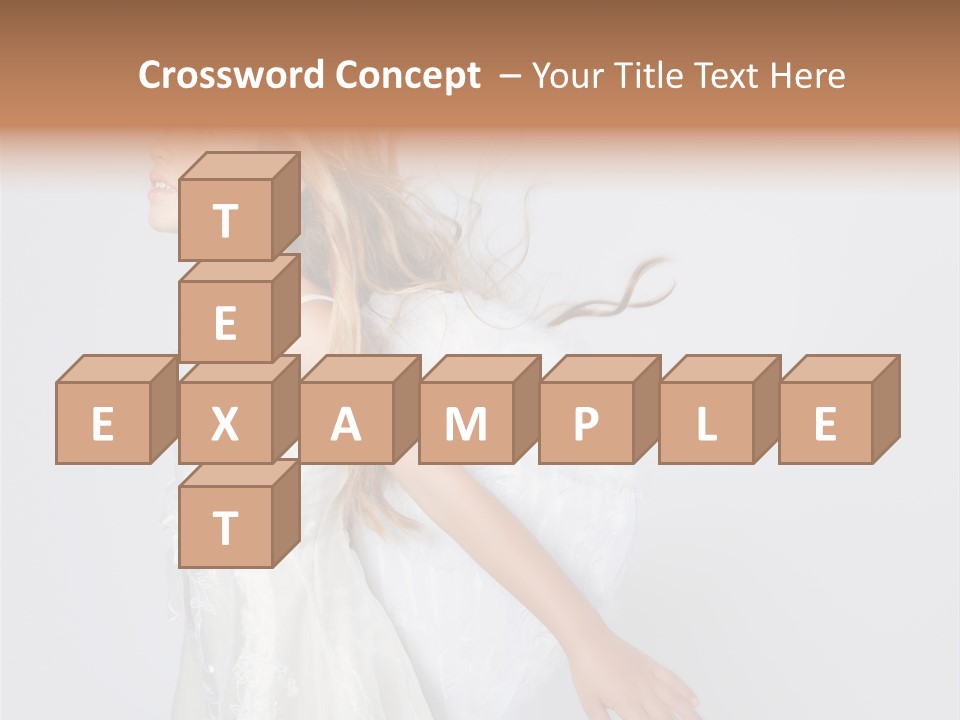 Expression Child Blond PowerPoint Template