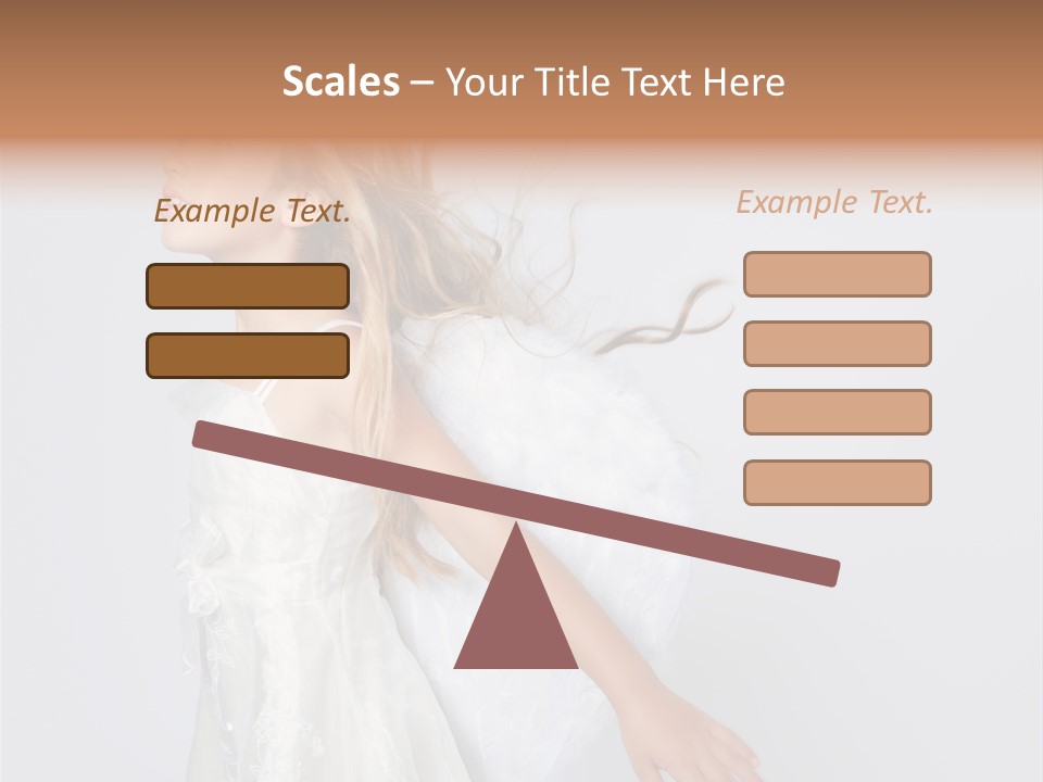 Expression Child Blond PowerPoint Template