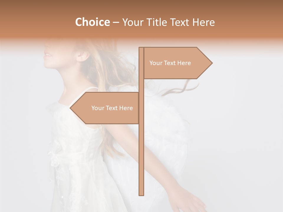 Expression Child Blond PowerPoint Template