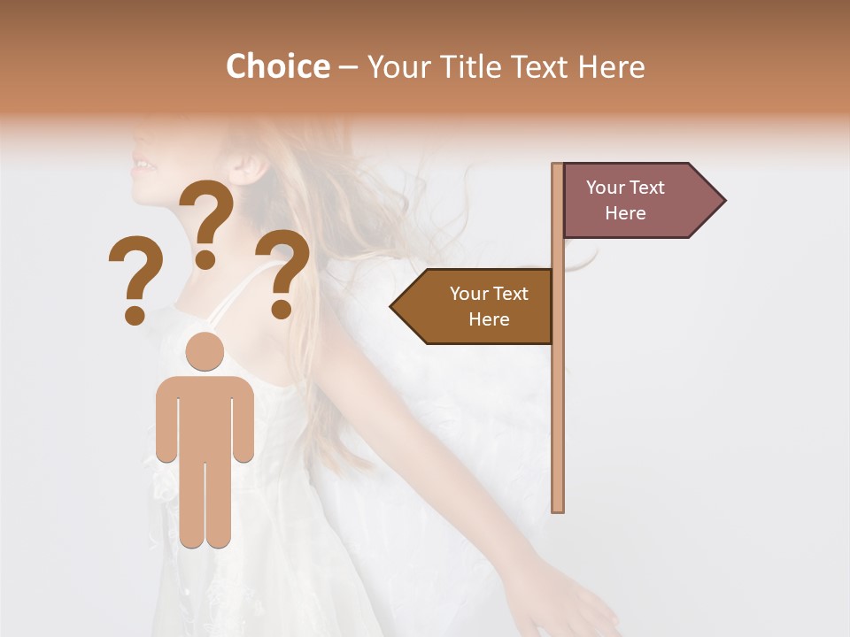 Expression Child Blond PowerPoint Template