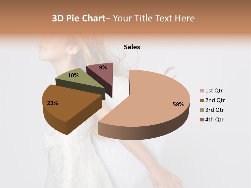 Expression Child Blond PowerPoint Template