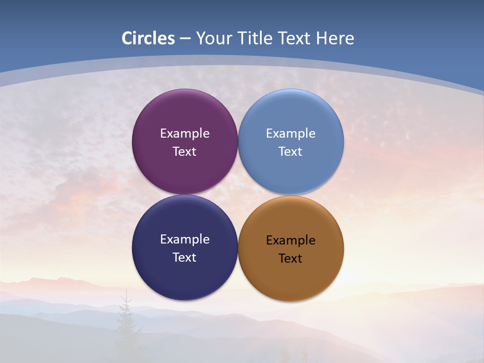 Natural Sky Plant PowerPoint Template