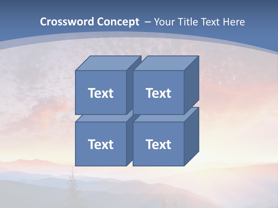 Natural Sky Plant PowerPoint Template