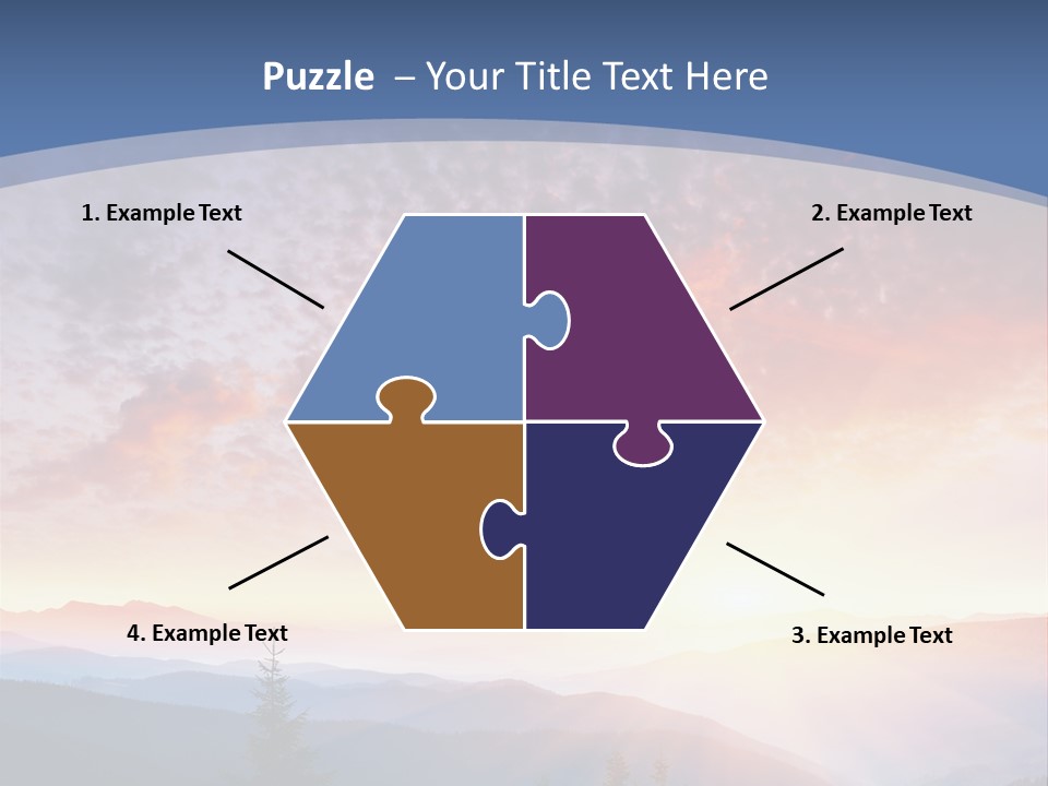 Natural Sky Plant PowerPoint Template