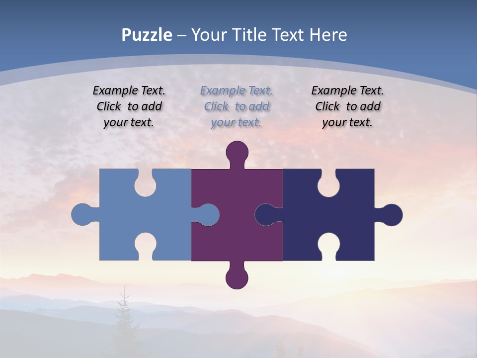 Natural Sky Plant PowerPoint Template