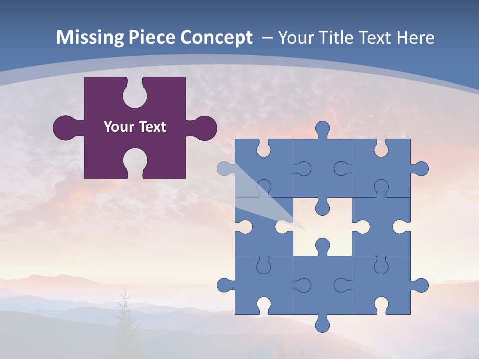 Natural Sky Plant PowerPoint Template