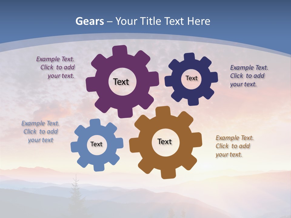 Natural Sky Plant PowerPoint Template