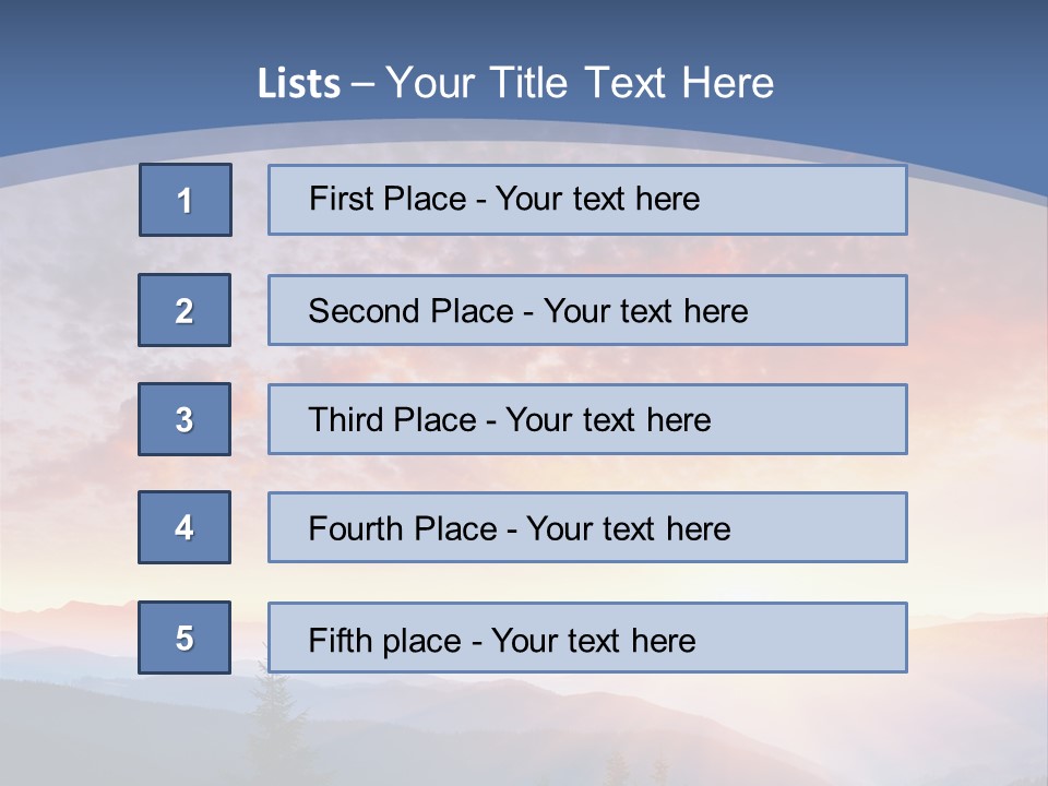 Natural Sky Plant PowerPoint Template