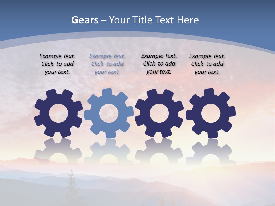 Natural Sky Plant PowerPoint Template