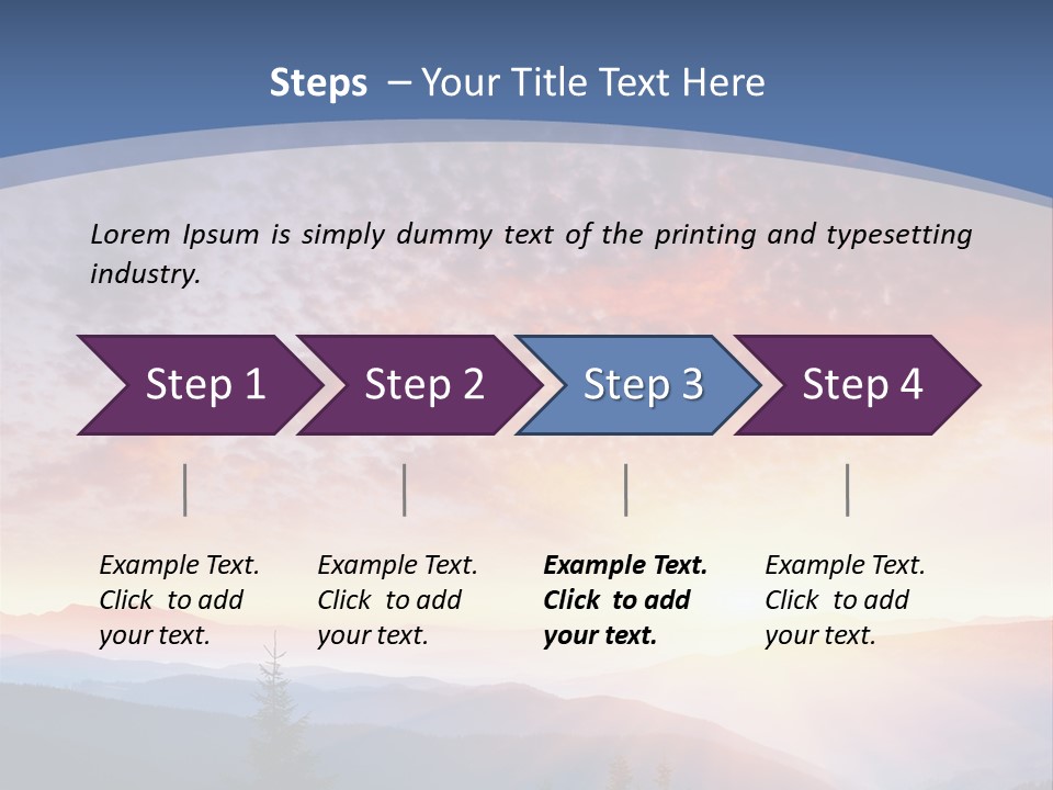 Natural Sky Plant PowerPoint Template