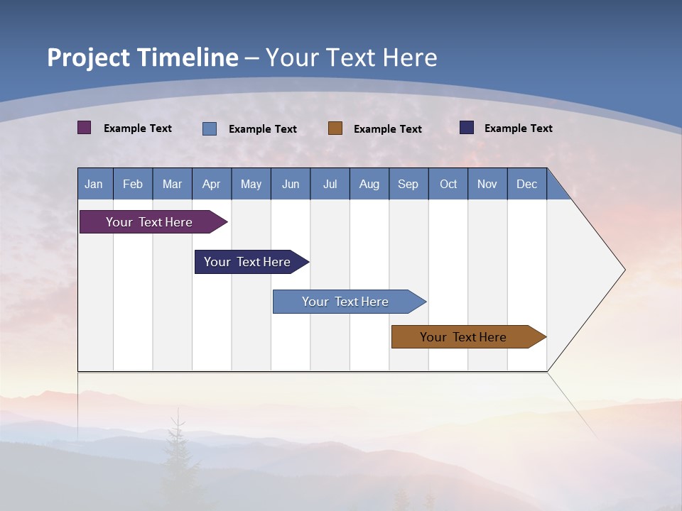 Natural Sky Plant PowerPoint Template