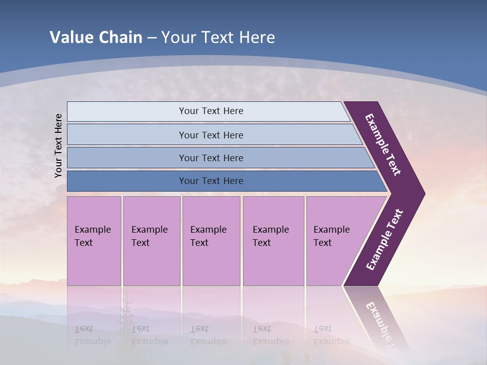 Natural Sky Plant PowerPoint Template
