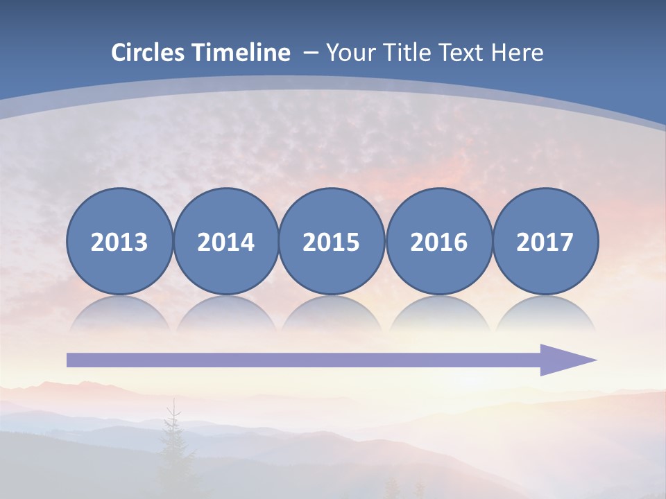Natural Sky Plant PowerPoint Template