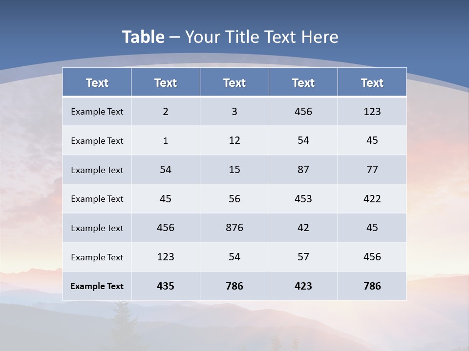 Natural Sky Plant PowerPoint Template