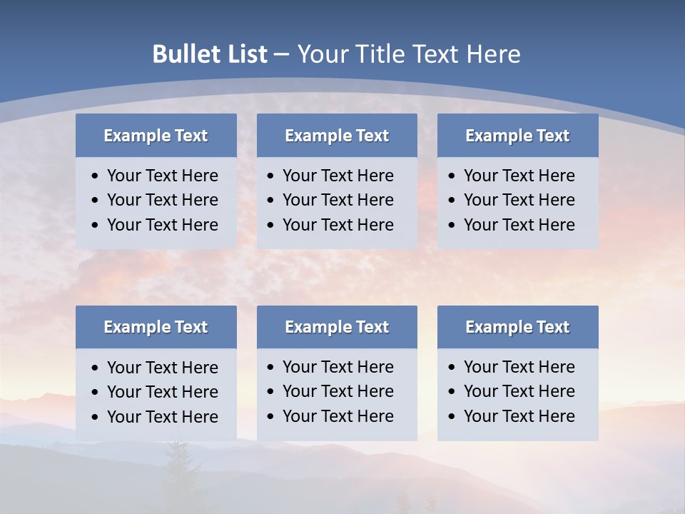 Natural Sky Plant PowerPoint Template
