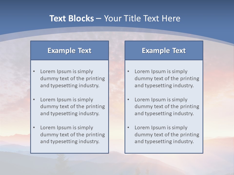 Natural Sky Plant PowerPoint Template