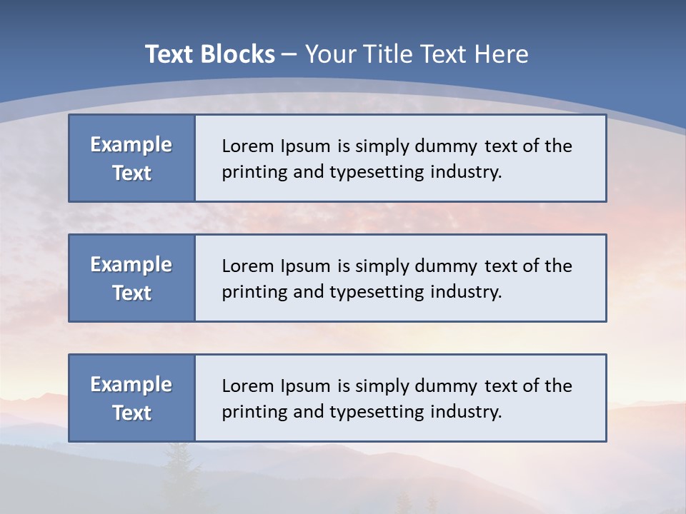 Natural Sky Plant PowerPoint Template