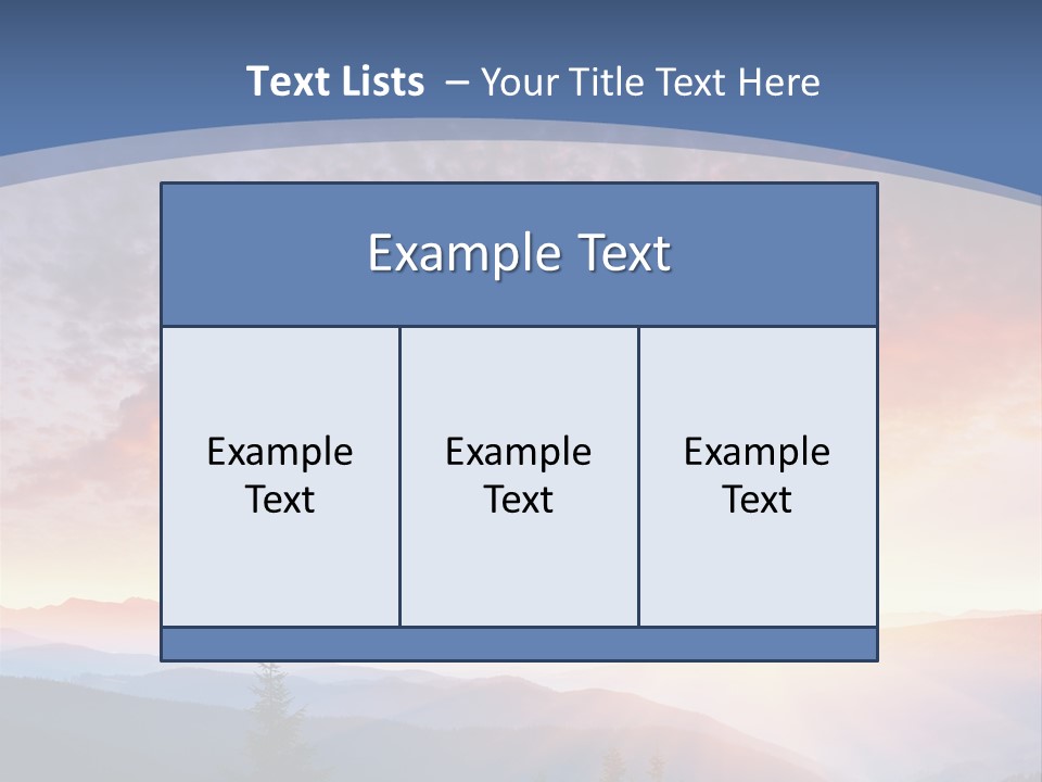 Natural Sky Plant PowerPoint Template